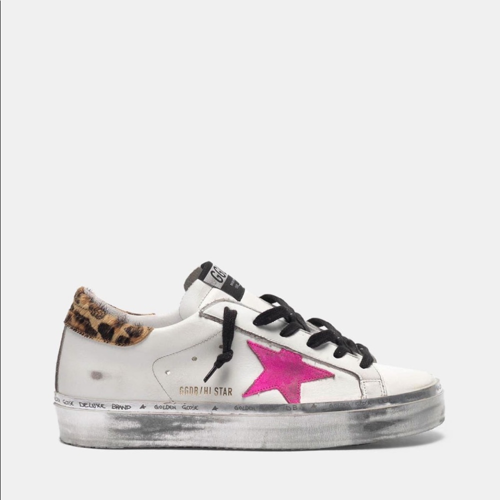 Golden Goose Hi Star Sz 36 with box, shoe bag, and passport